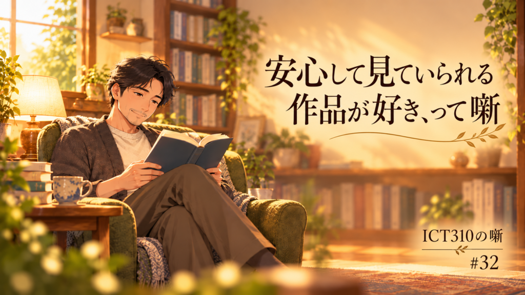 安心して見ていられる作品が好き、って噺