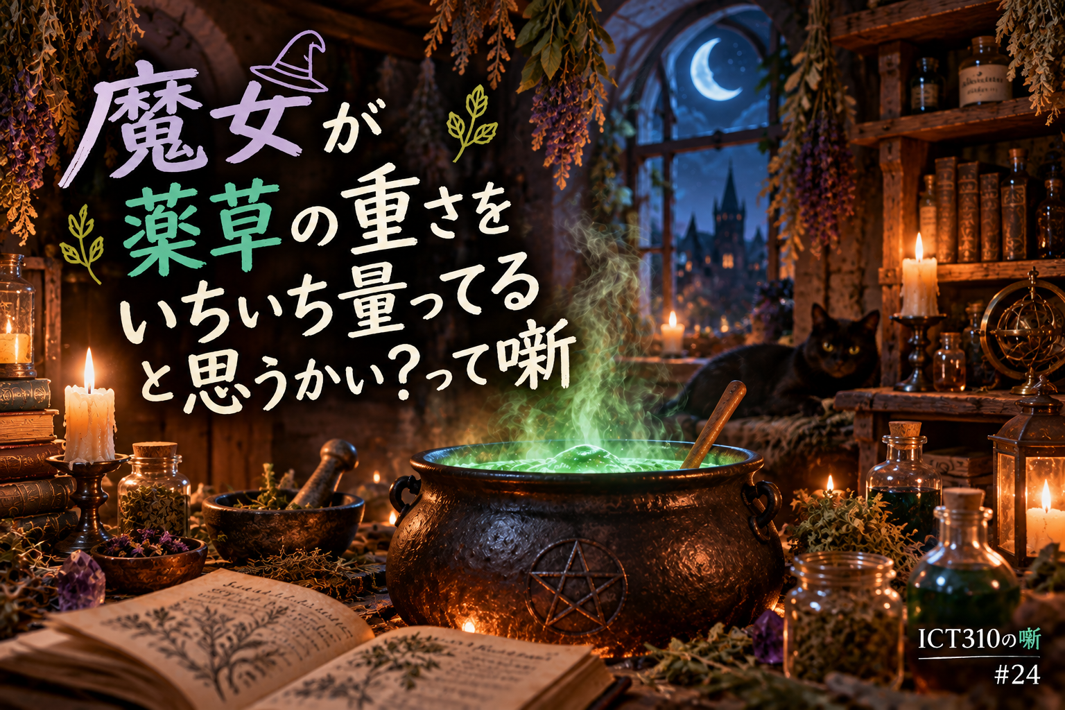 魔女が薬草の重さをいちいち