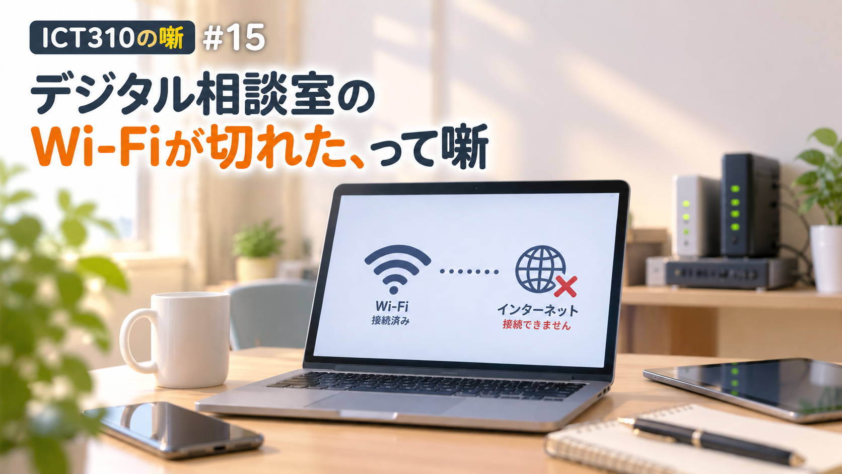 相談室のWi-Fiが切れた