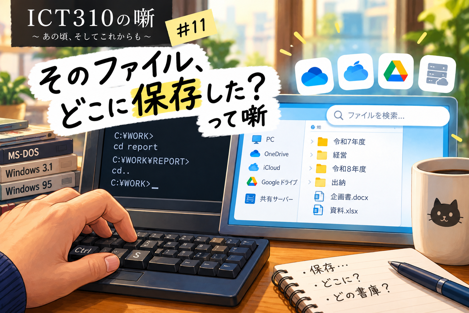 そのファイルどこに保存した?
