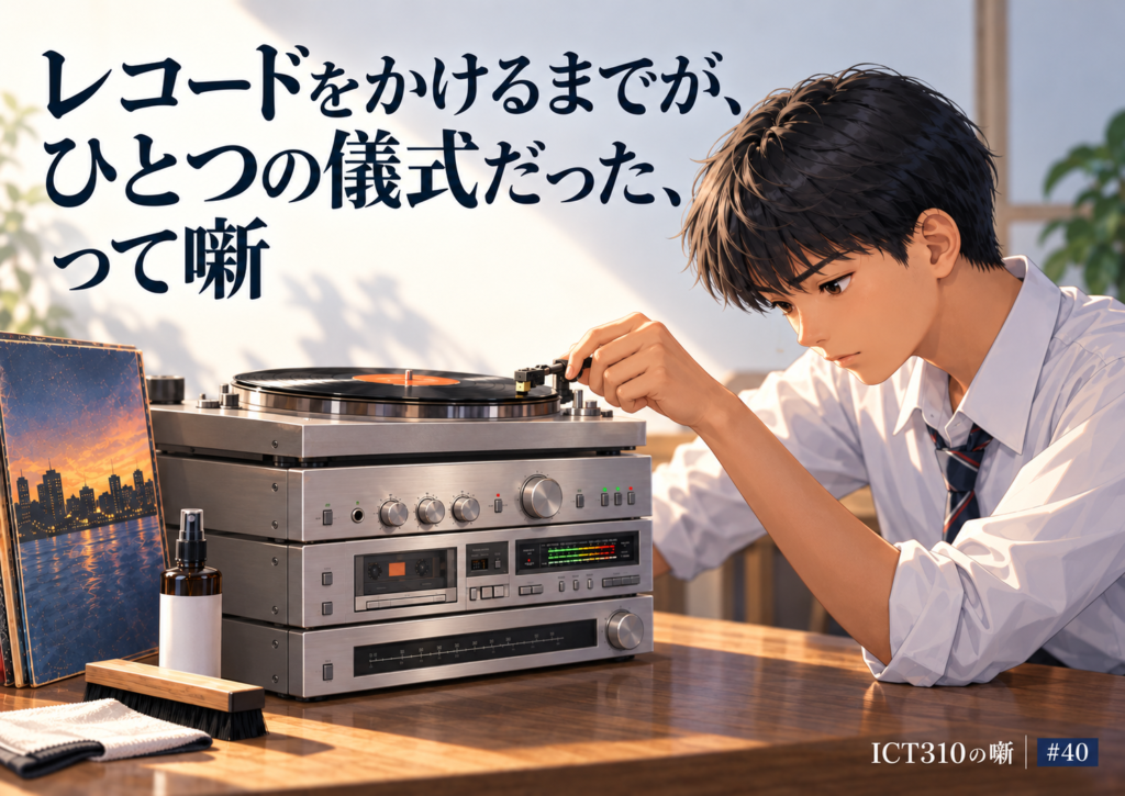 レコードをかけるまでが、ひとつの儀式だった